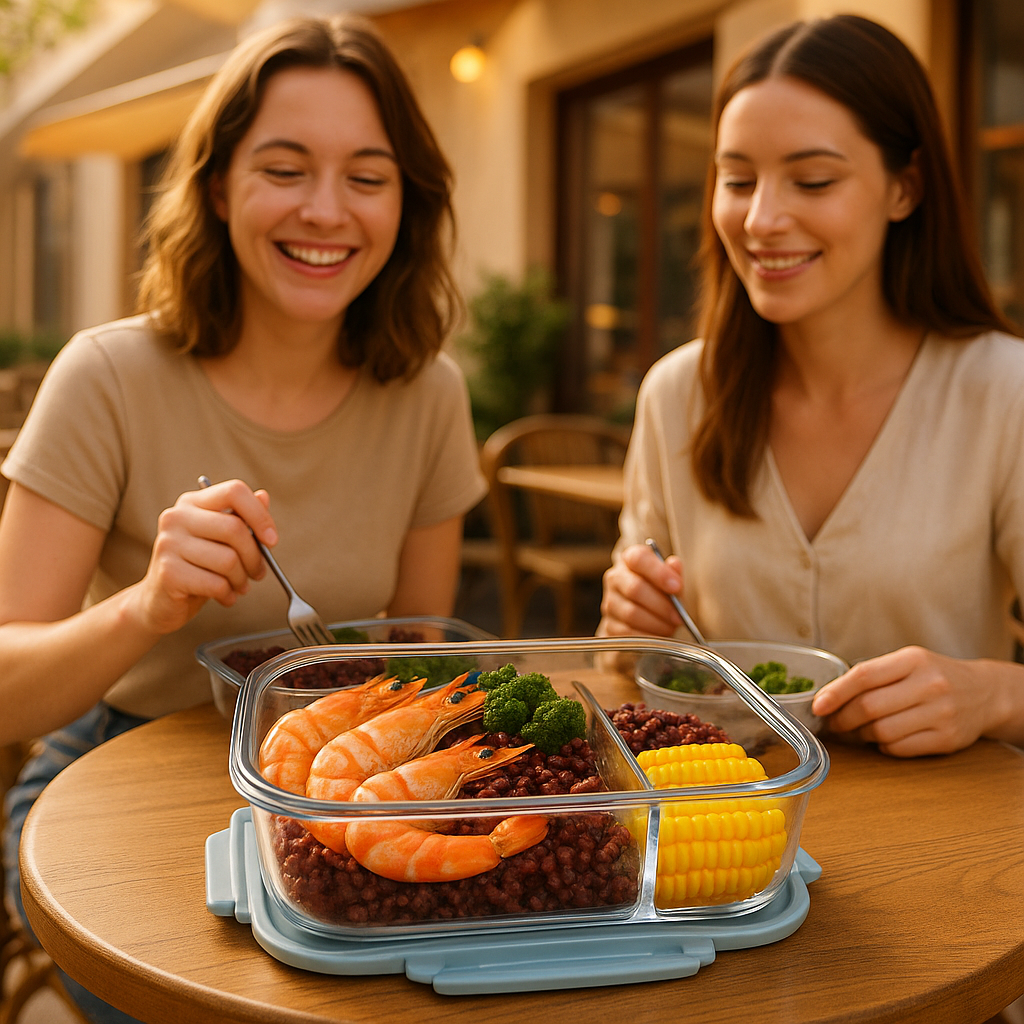Lunch box en verre femme