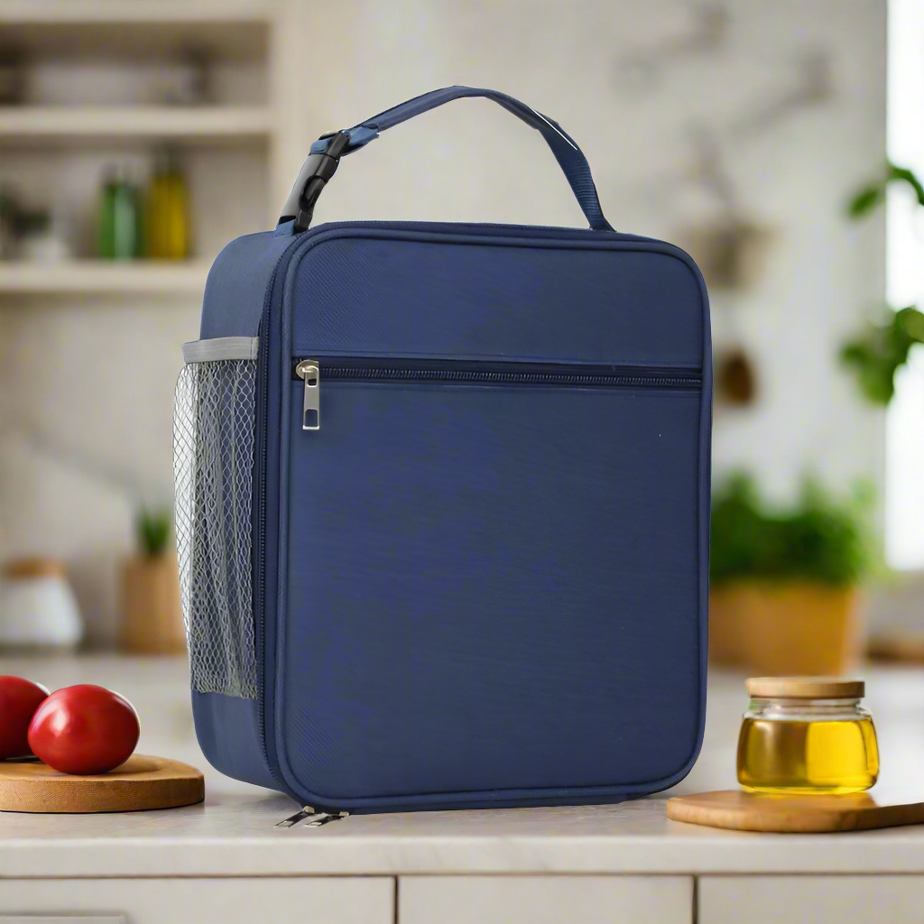 Sac isotherme repas homme bleu