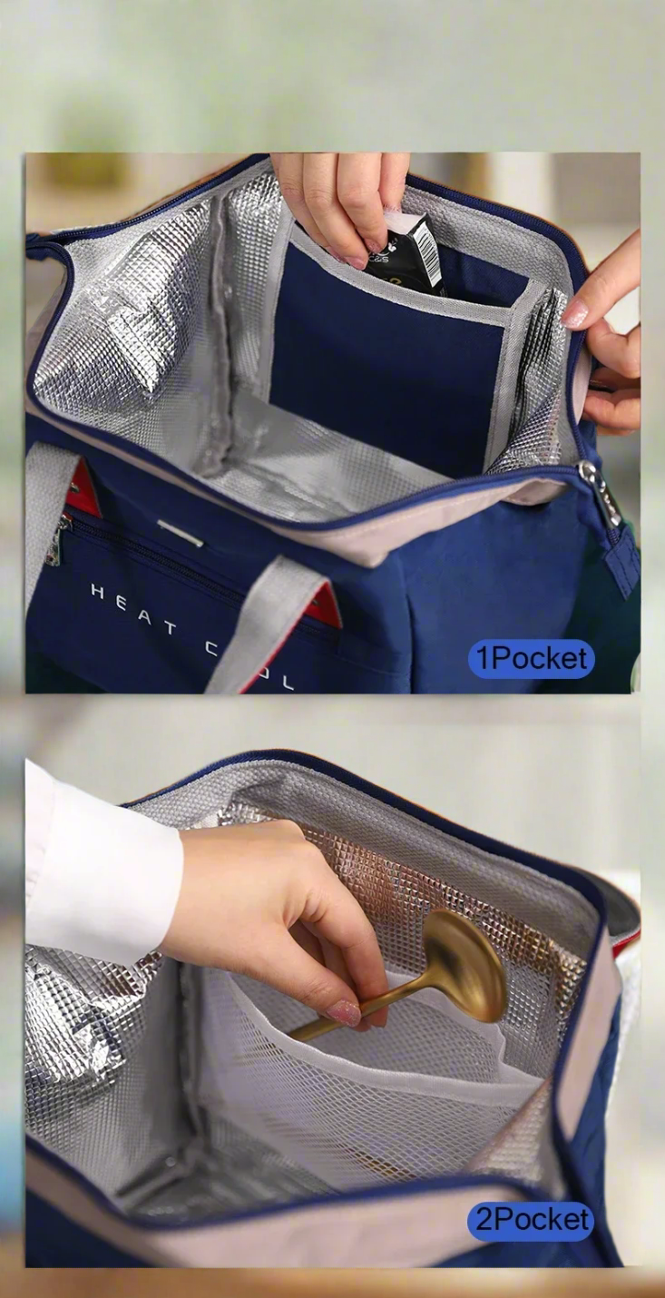 Sac repas isotherme femme avec poches