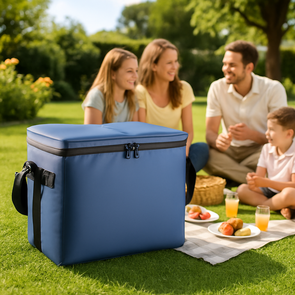 Glaciere souple bleu picnic