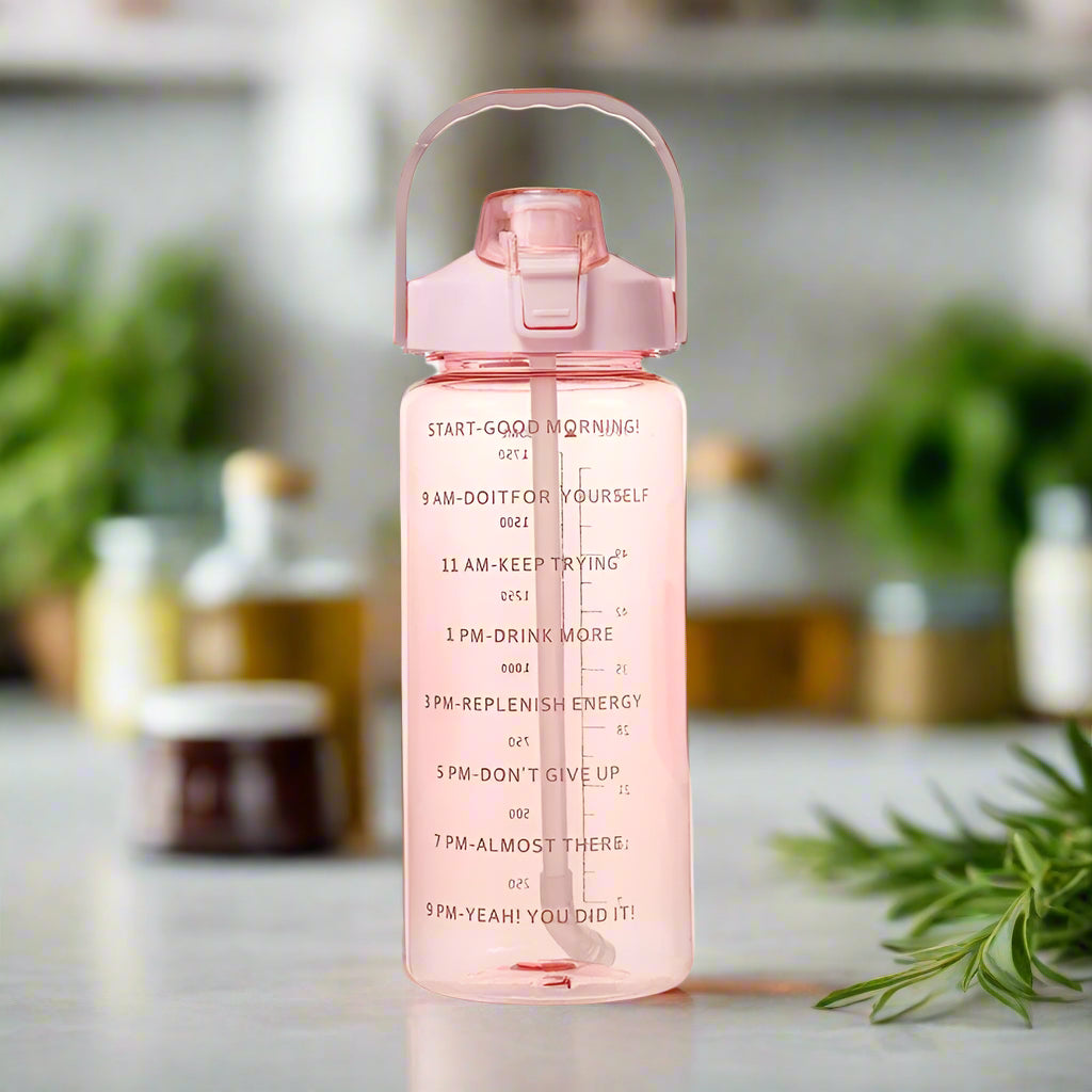 Gourde en plastique rose