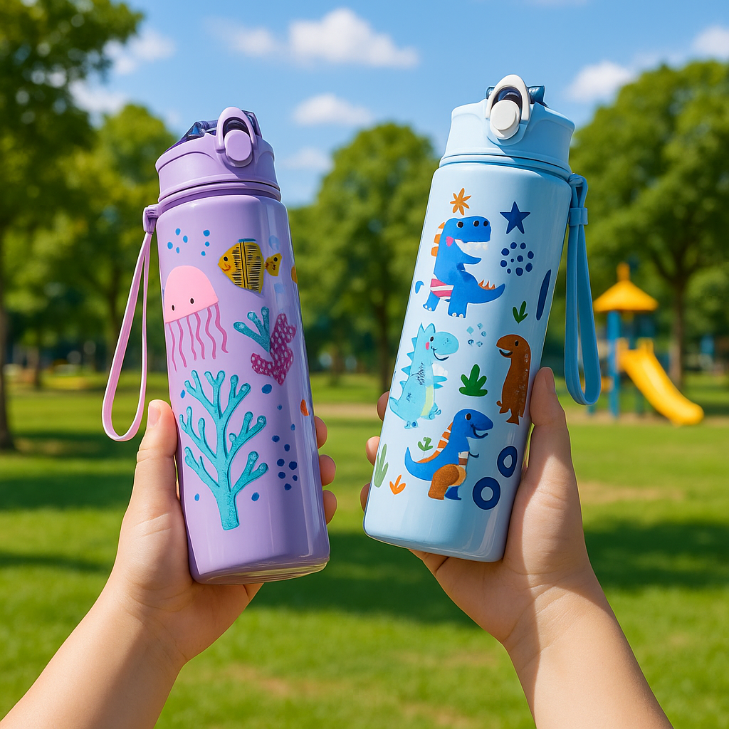 Gourde enfant au parc