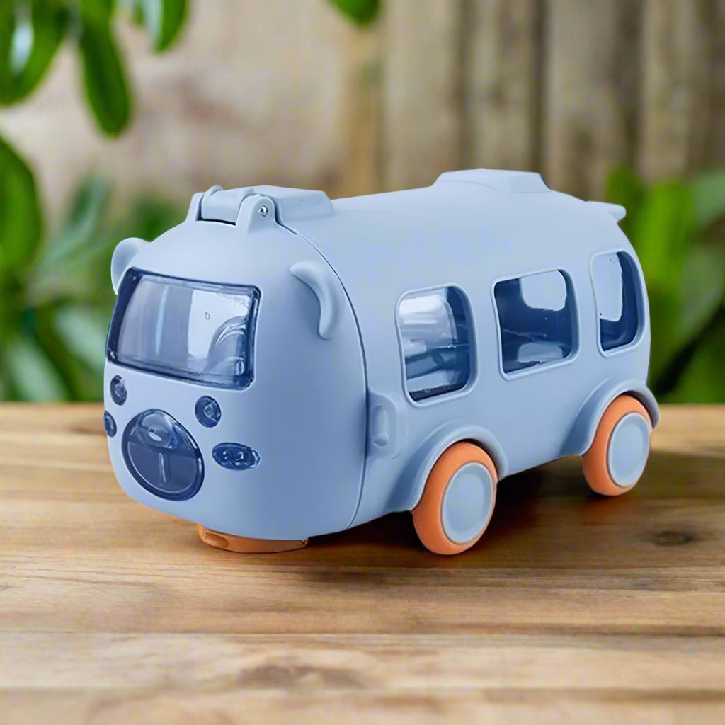 Gourde enfant minibus bleu