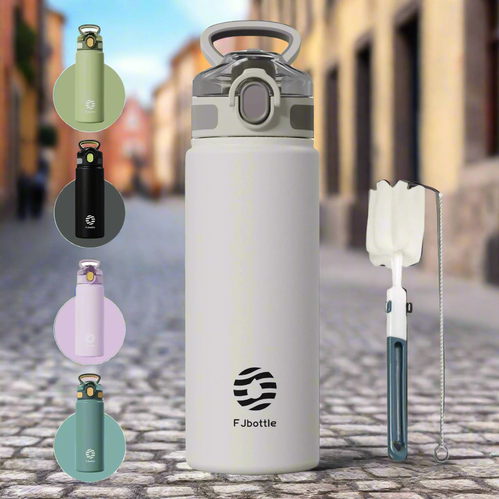 Gourde isotherme aventure gris