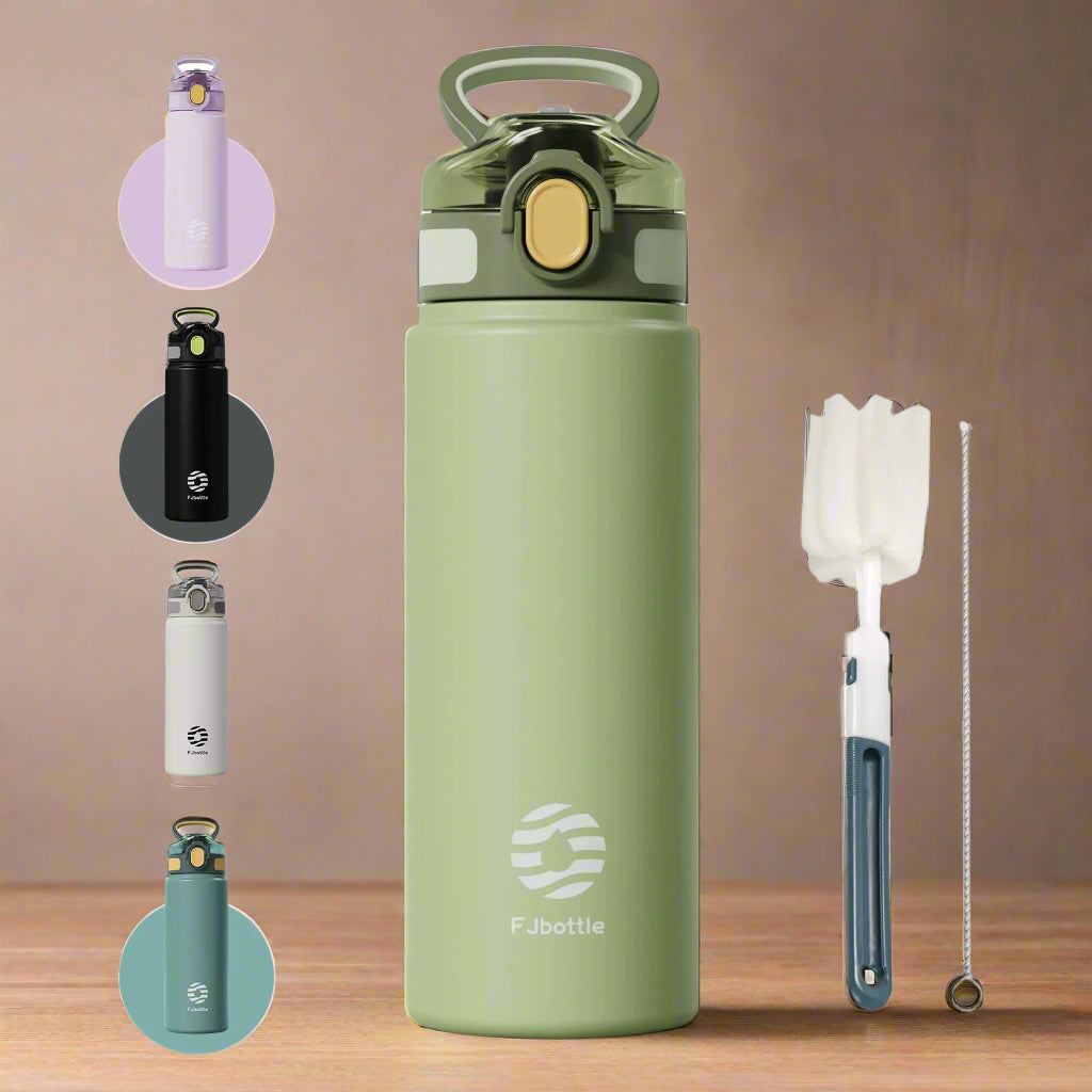 Gourde isotherme aventure vert clair
