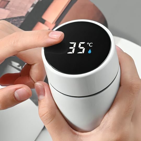 gourde isotherme digital avec temperature