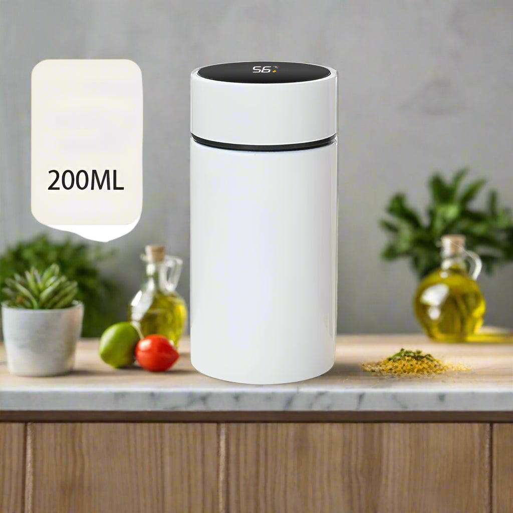 Gourde isotherme digitale blanc
