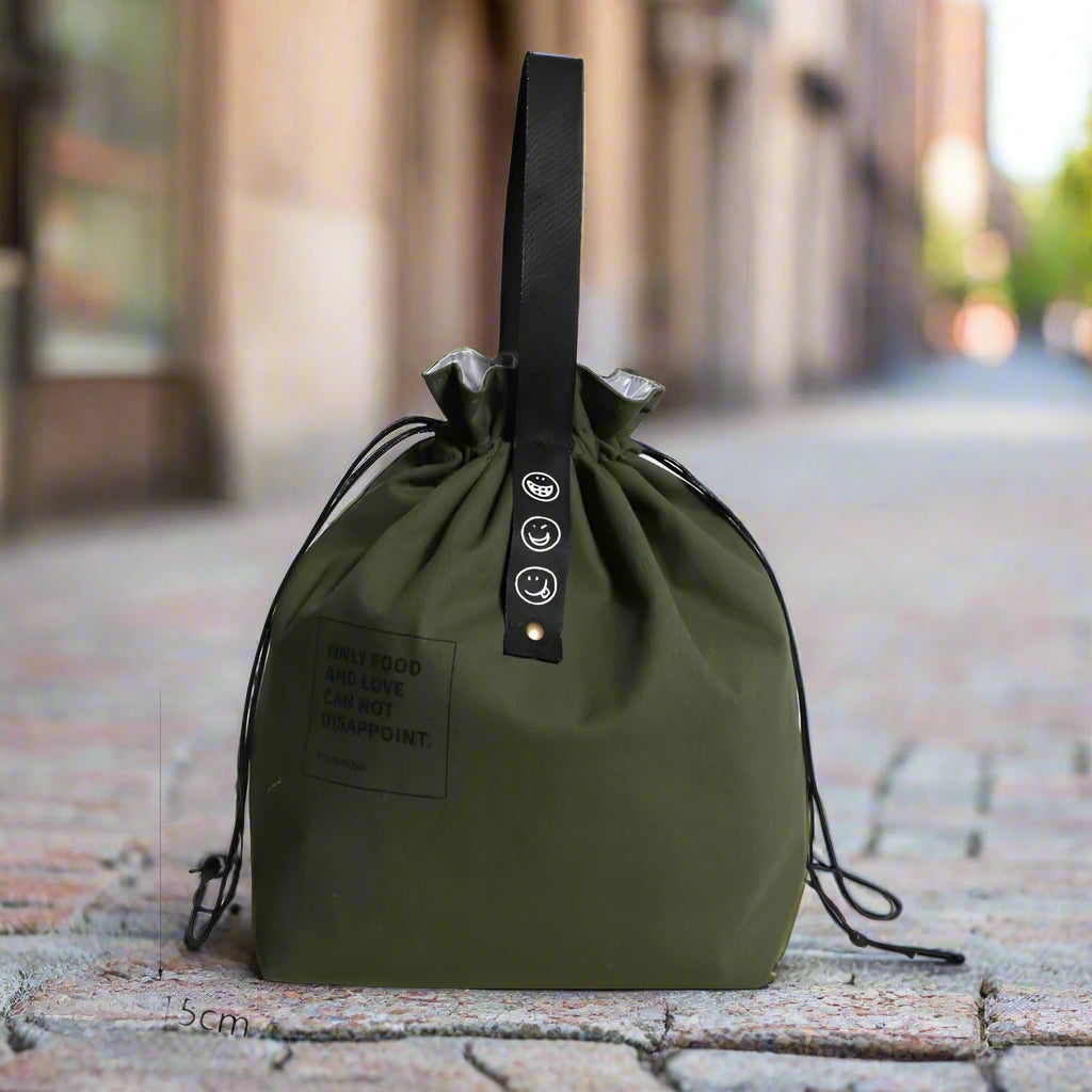 Lunch bag coréen vert pou pique-nique