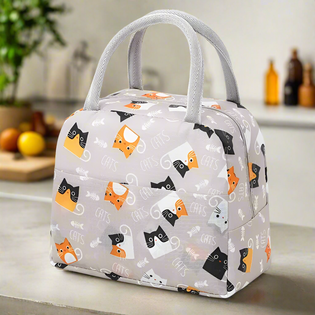 lunch bag isotherme femme café chat