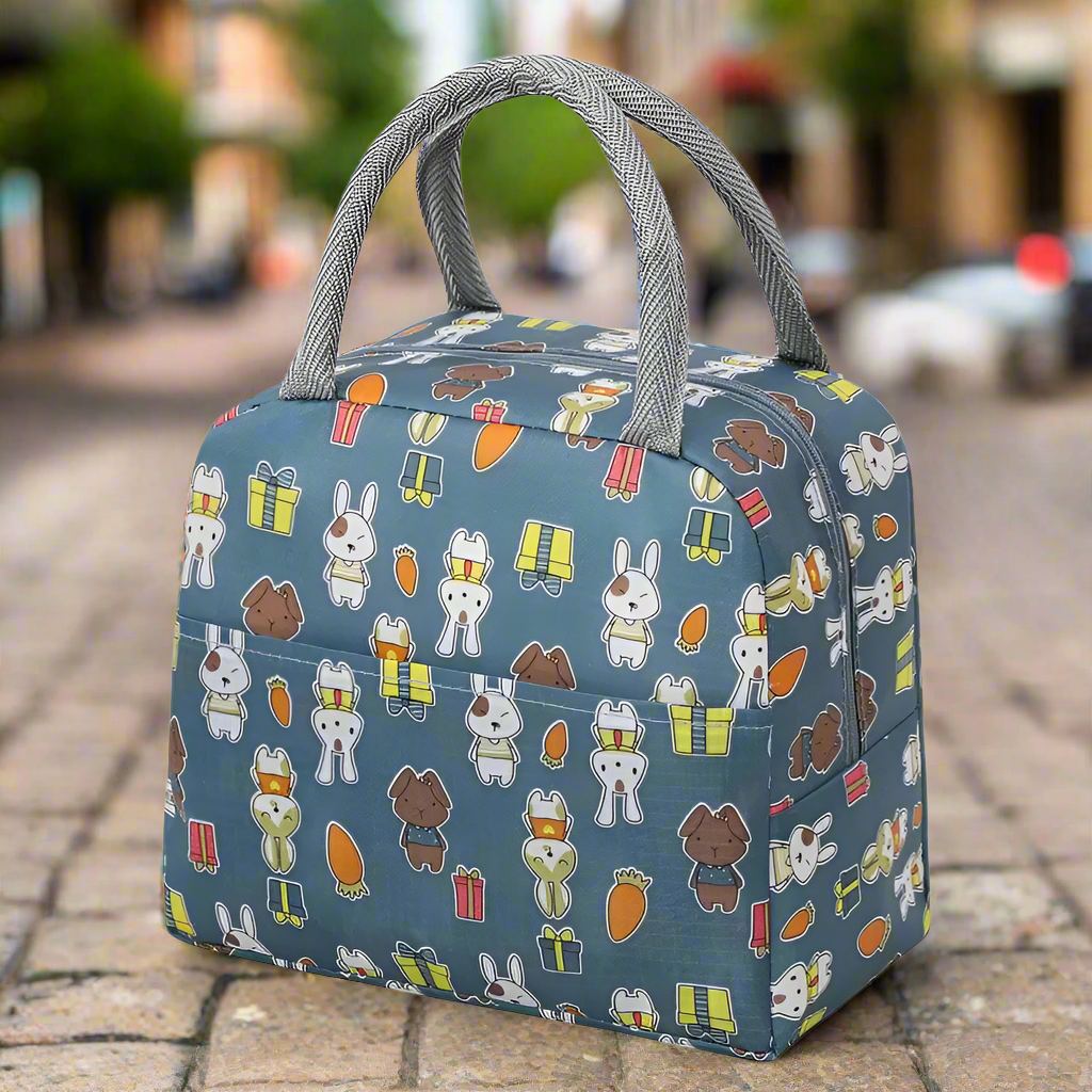 lunch bag isotherme femme lapin marine