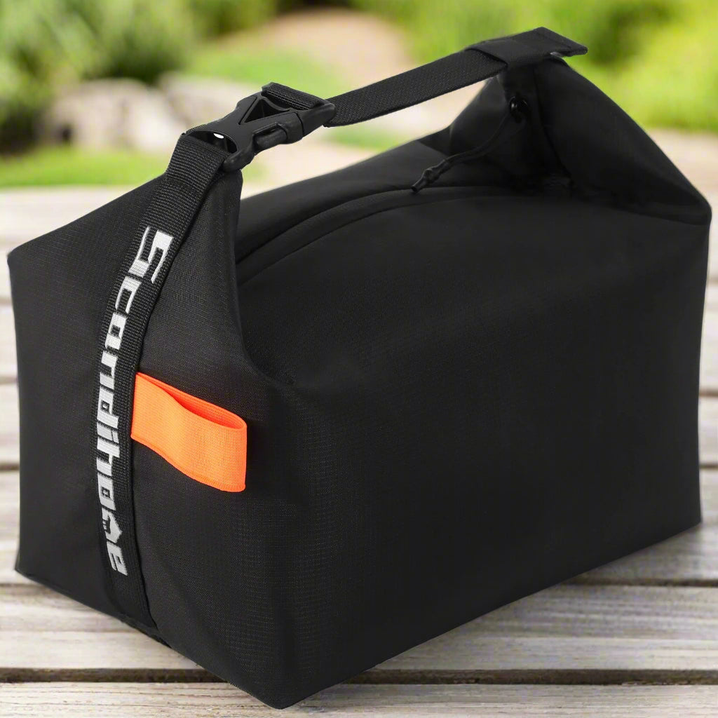 lunch bag noir orange