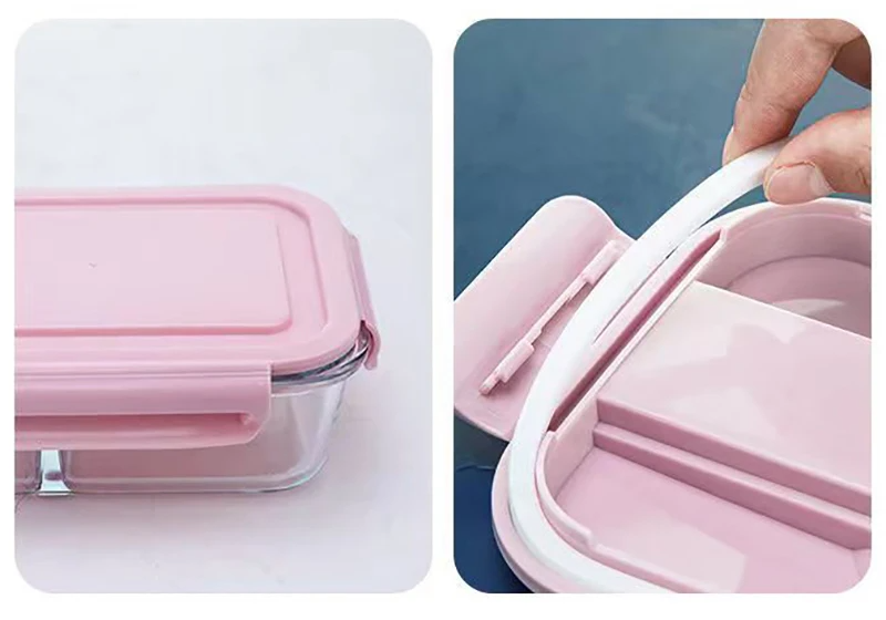 Lunch box en verre joint