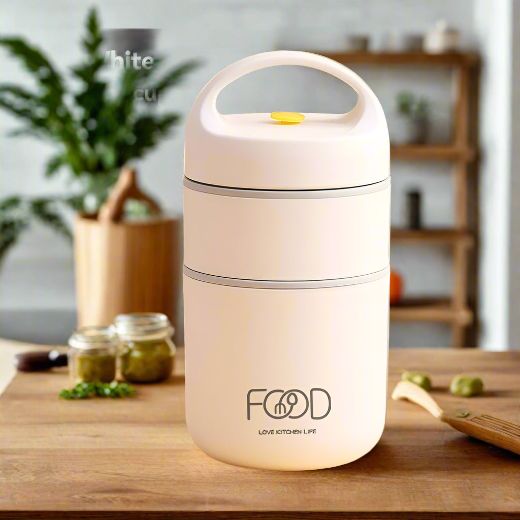 Lunch box isotherme repas blanc