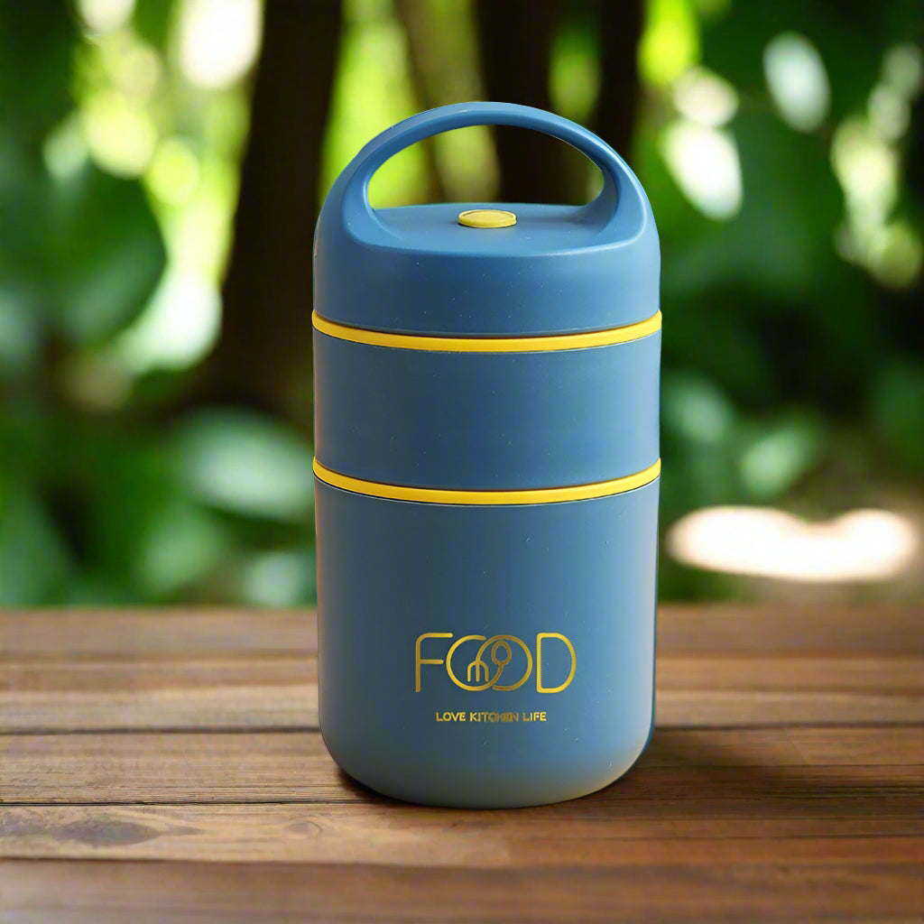 lunch box isotherme repas bleu