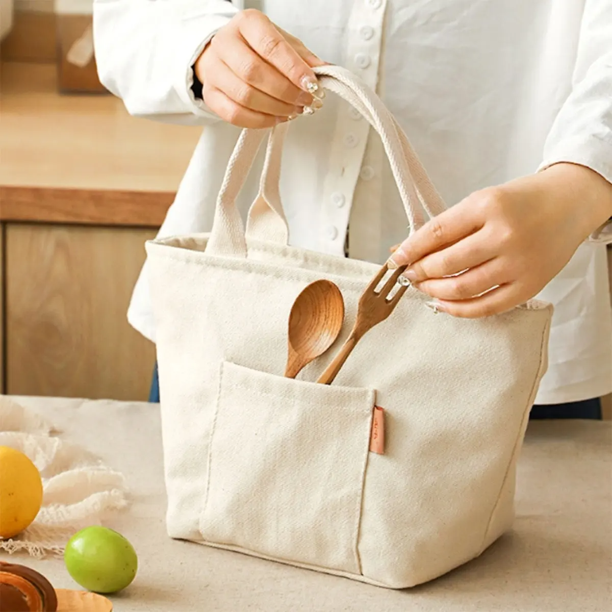 Sac à déjeuner avec poche