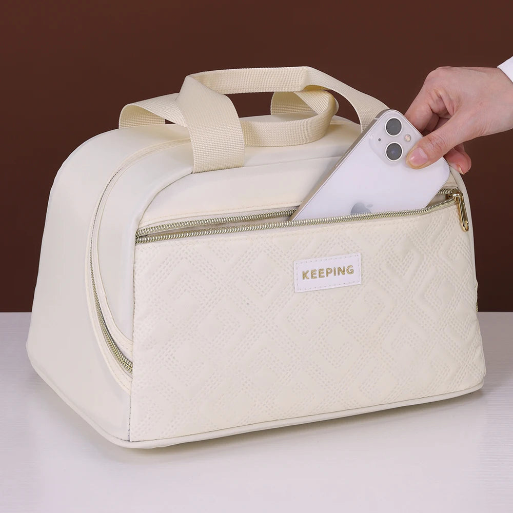 Sac à main isotherme beige femme