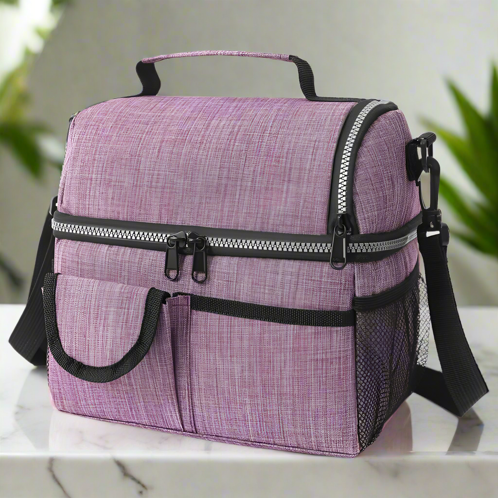 Sac isotherme déjeuner violet
