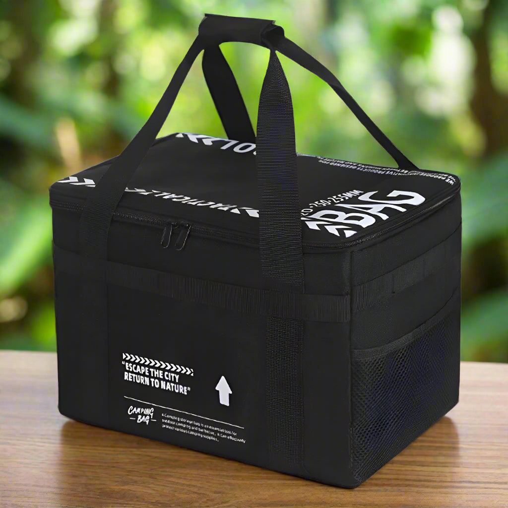 Sac isotherme pour picnic noir et blanc