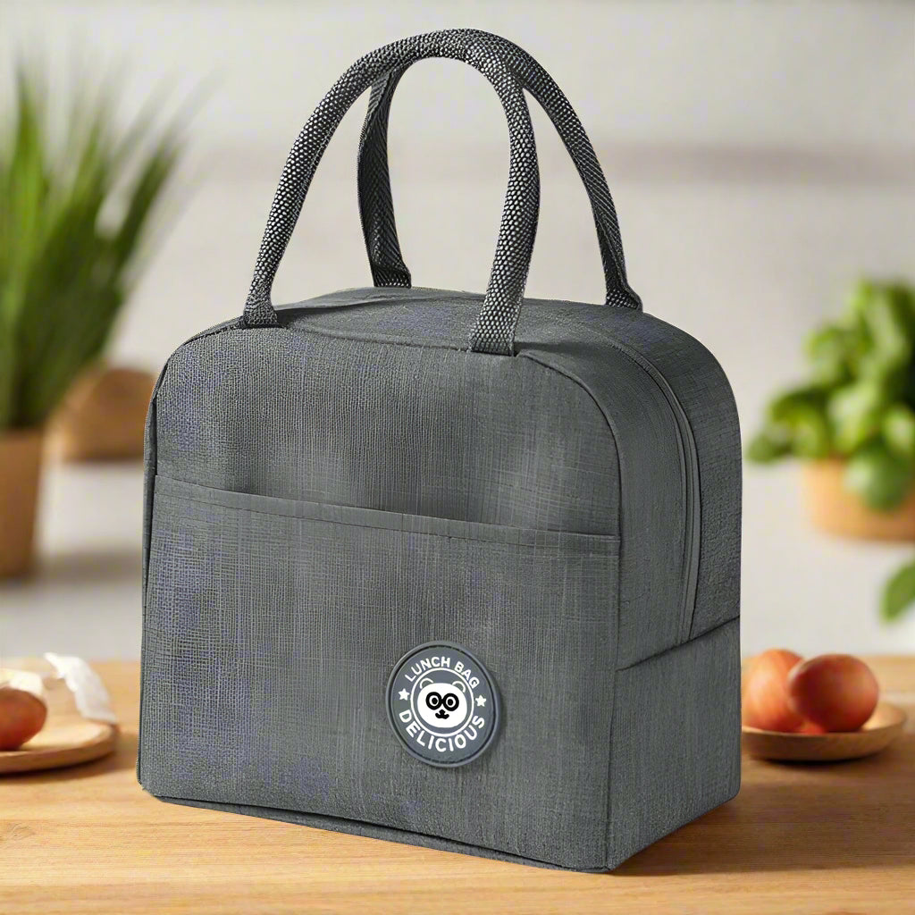 sac isotherme repas gris