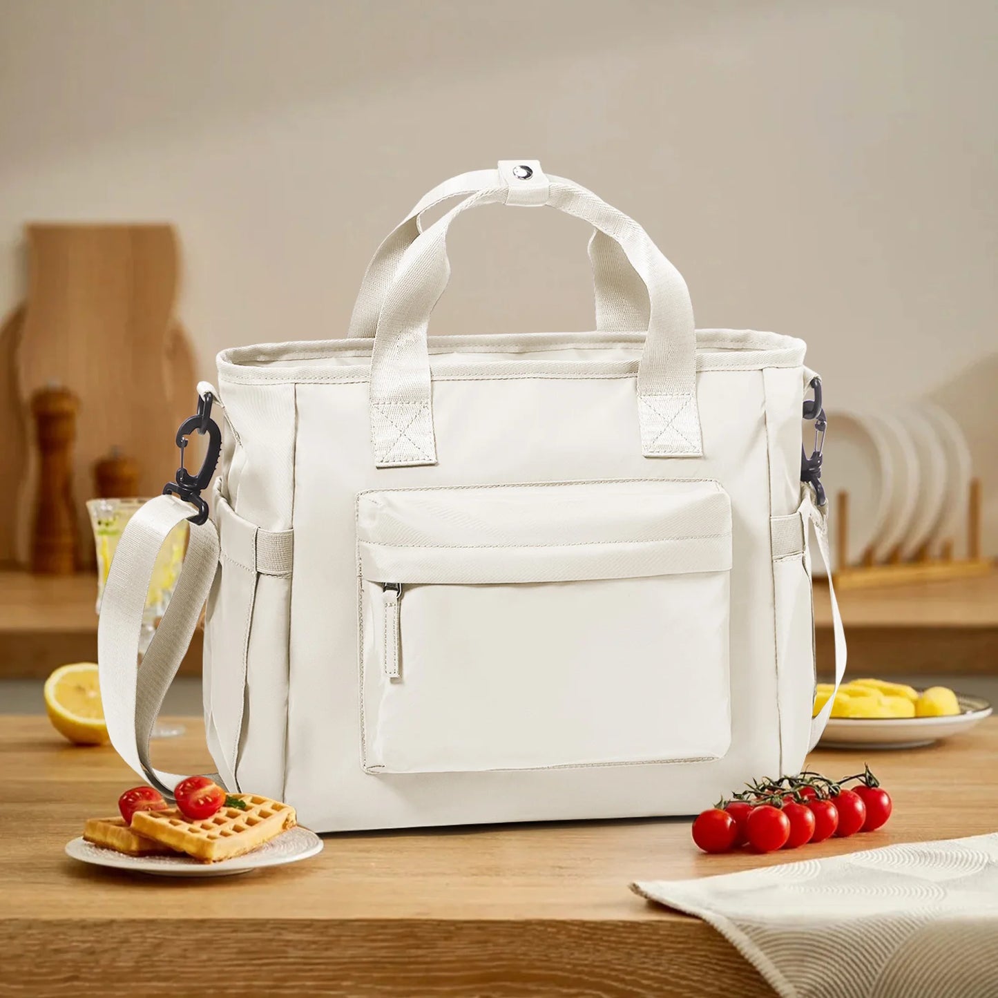 Sac repas femme beige