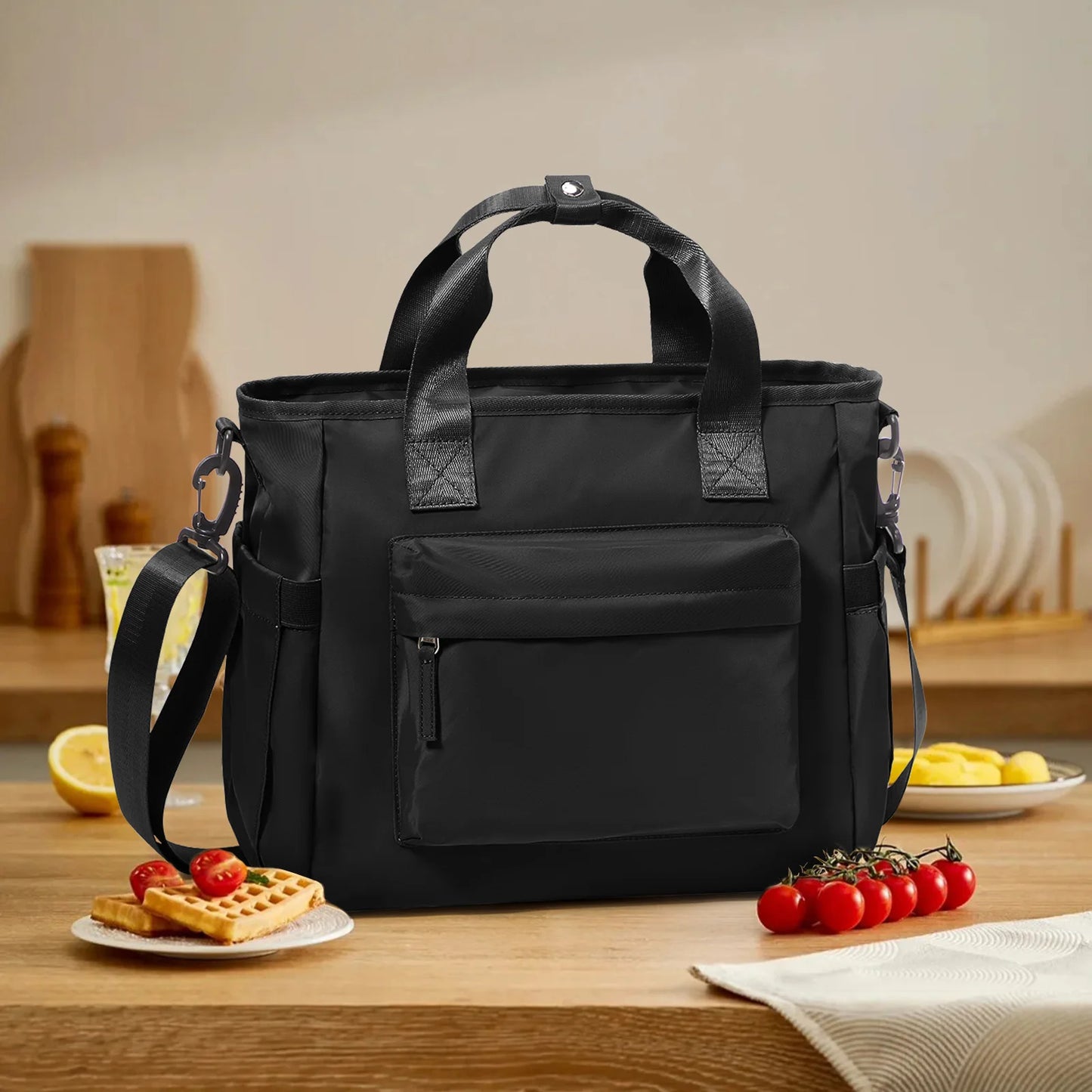 Sac repas femme noir