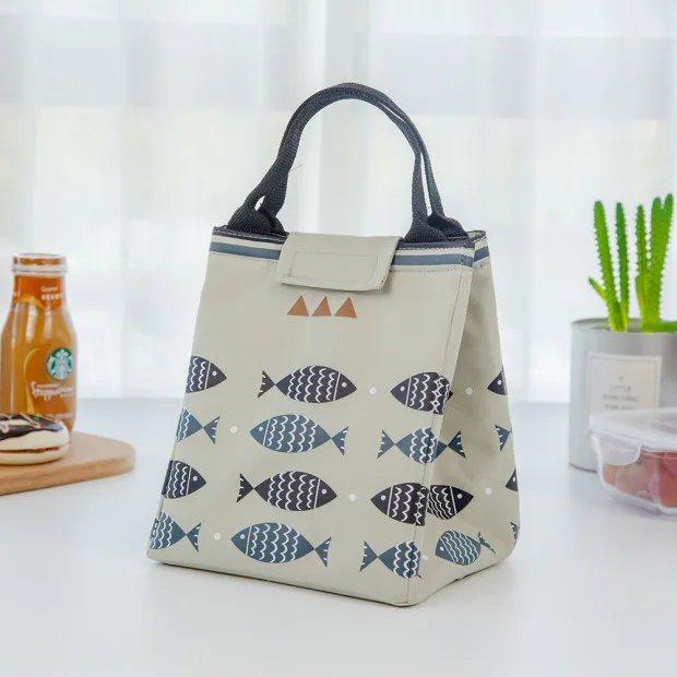 Sac repas isotherme poisson blanc