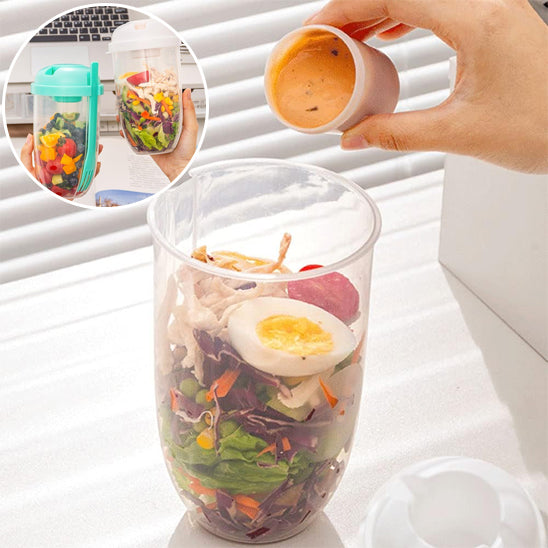 Shaker salade 1000 ml blanche