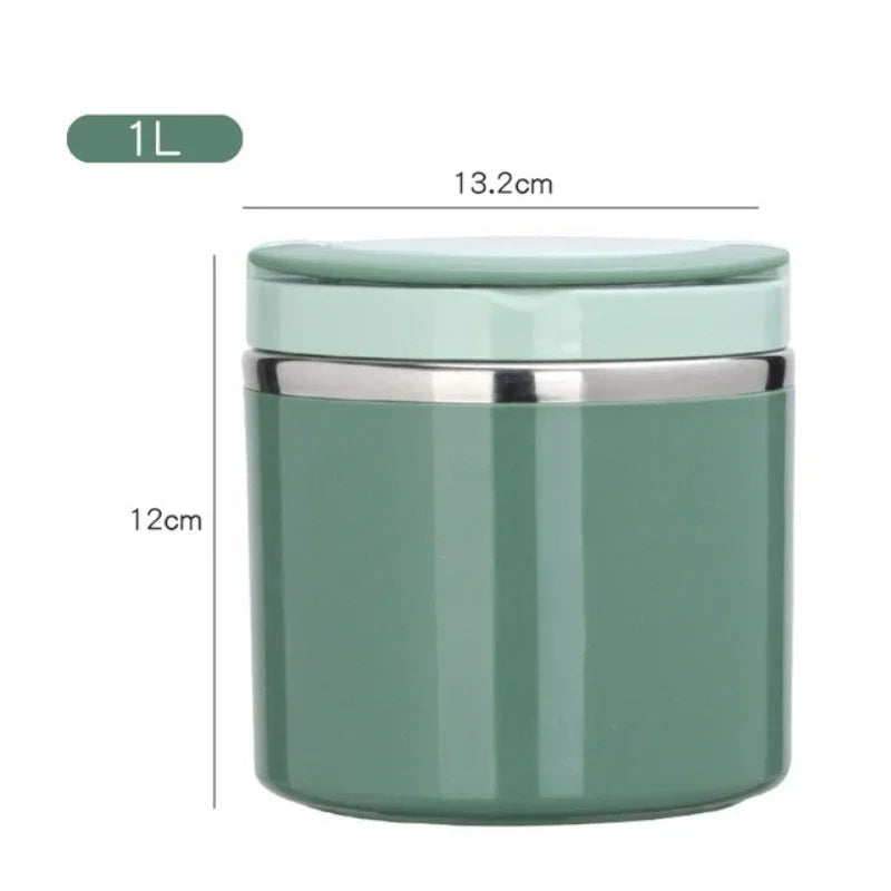 Thermos alimentaire vert