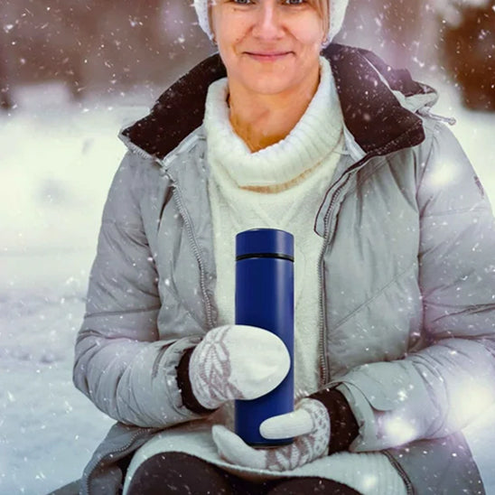 Thermos thé bleu