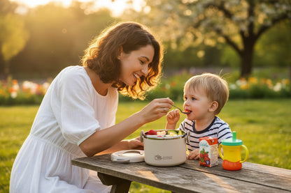 boîte isotherme pour repas lunch box beige