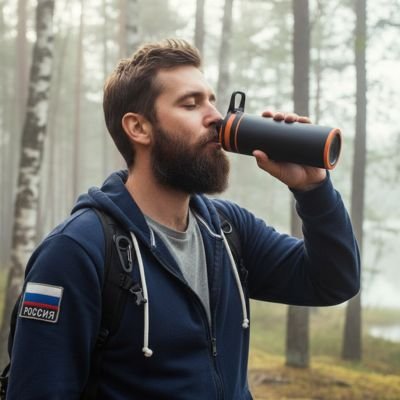 Gourde filtrante pour randonneur 