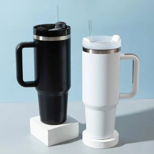 gourde isotherme blanc et noir