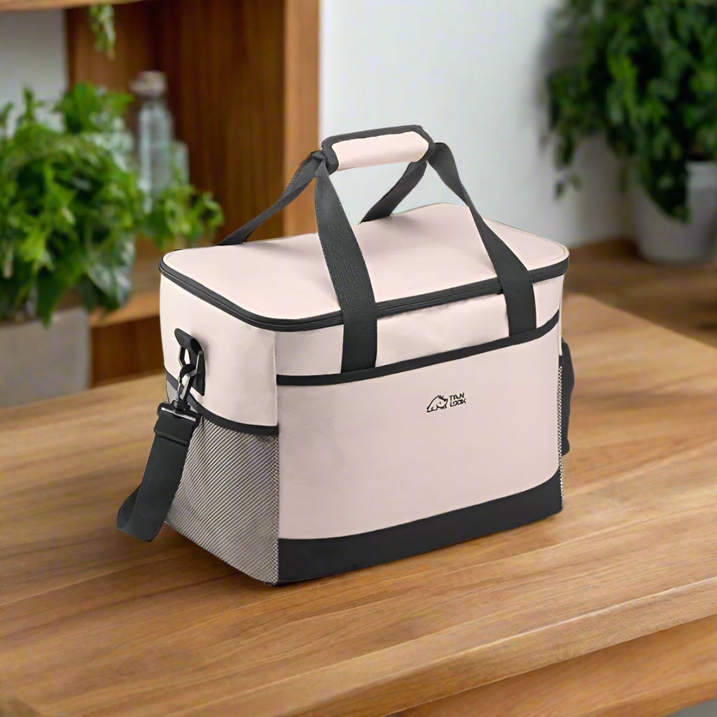 Grand sac isotherme beige