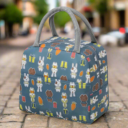 lunch bag isotherme femme lapin marine