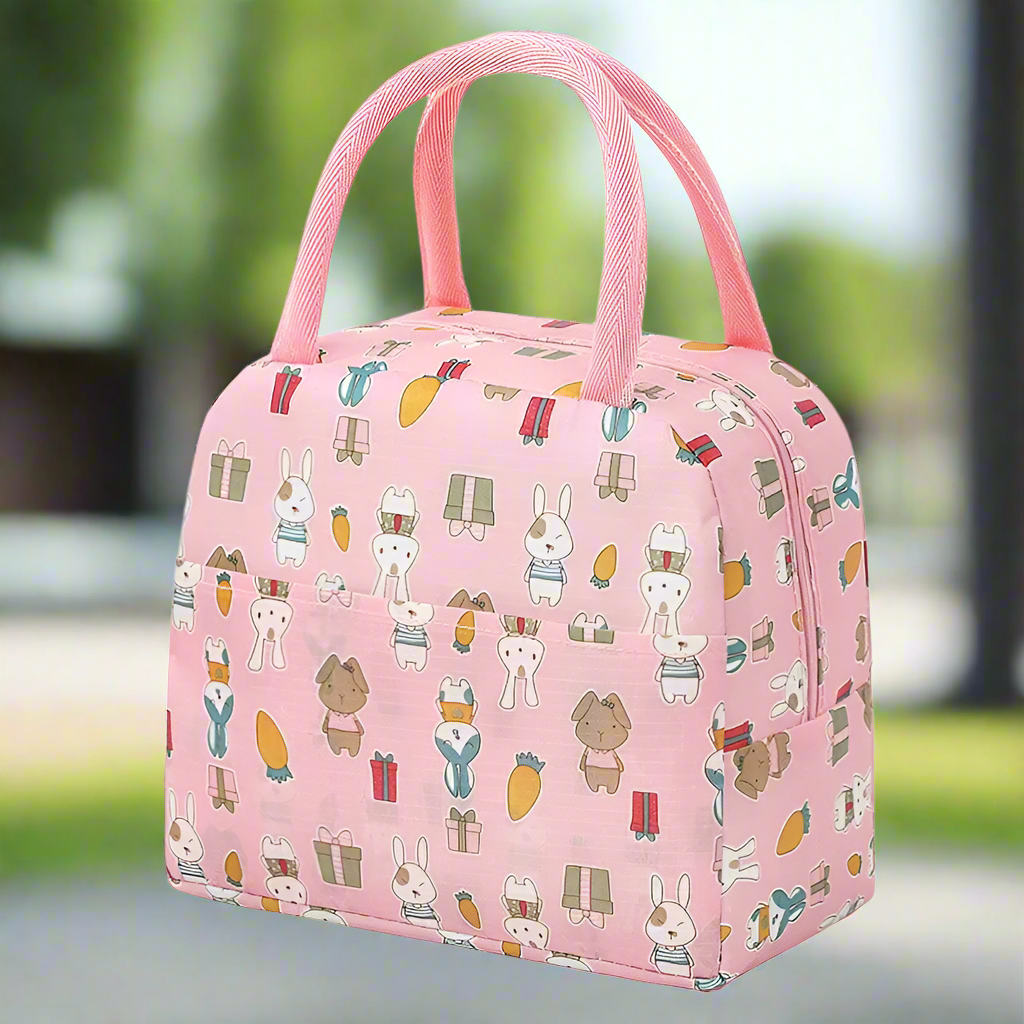 Lunch bag isotherme femme lapin rose