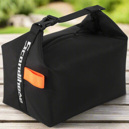 lunch bag noir orange