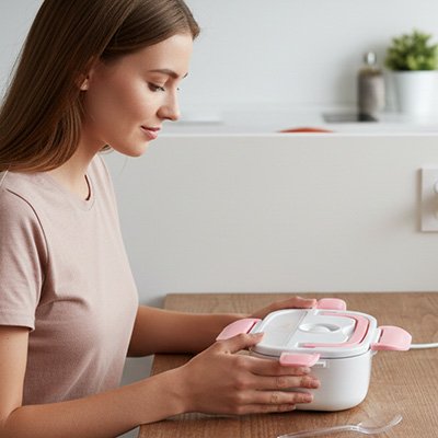 Lunch box chauffante pour un repas sein 