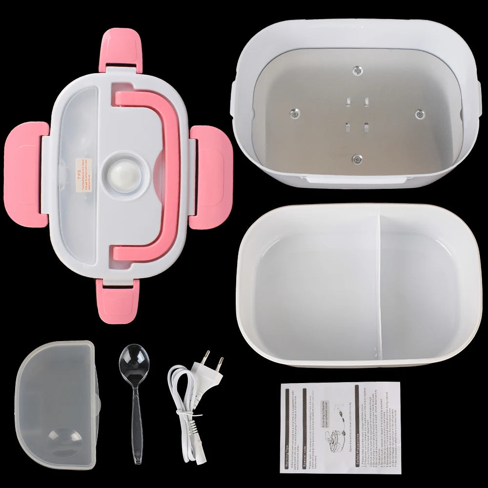 lunch box chauffante rose