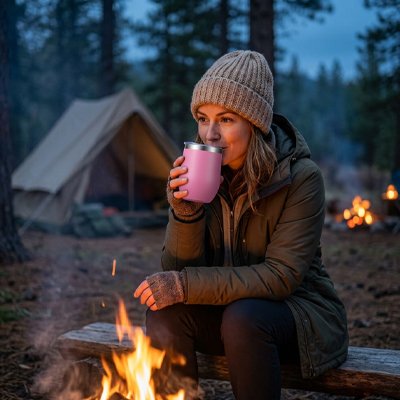 Mug isotherme en acier inoxydable