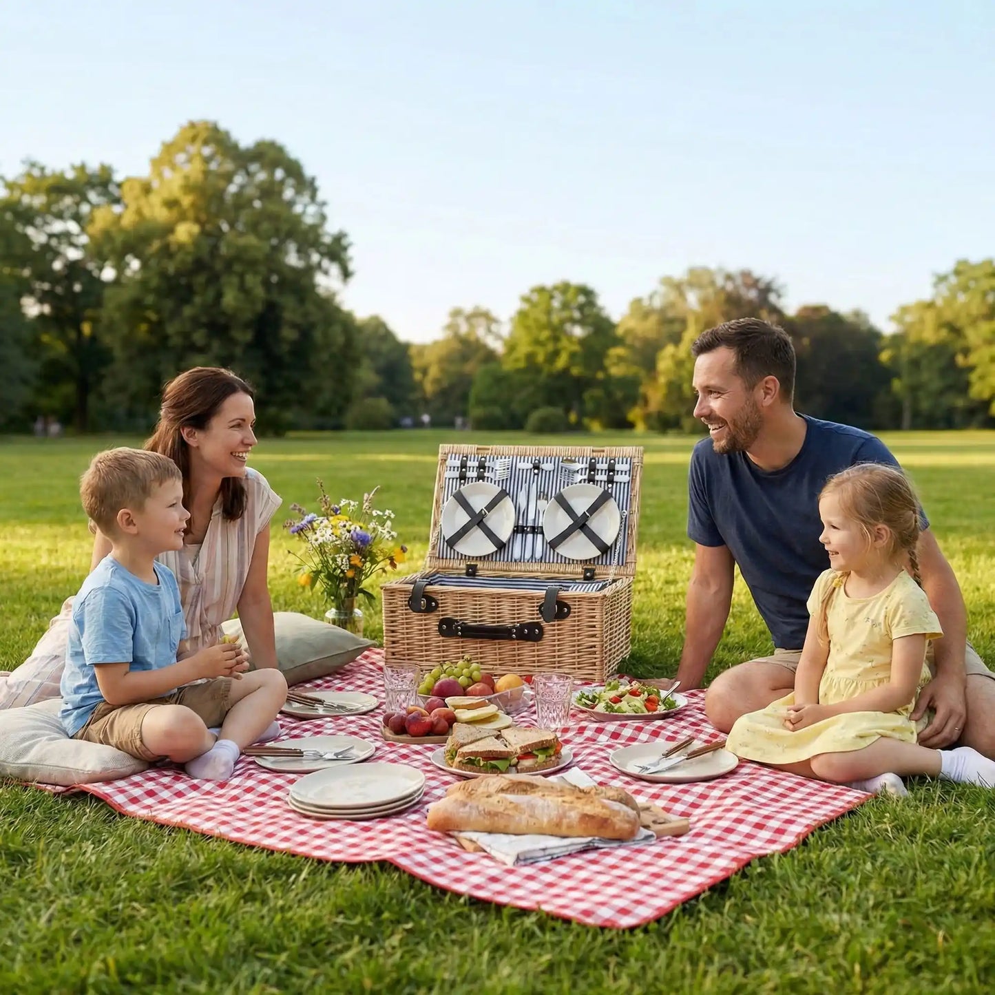 panier de nique nique en famille