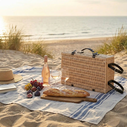 panier de pique nique en osier