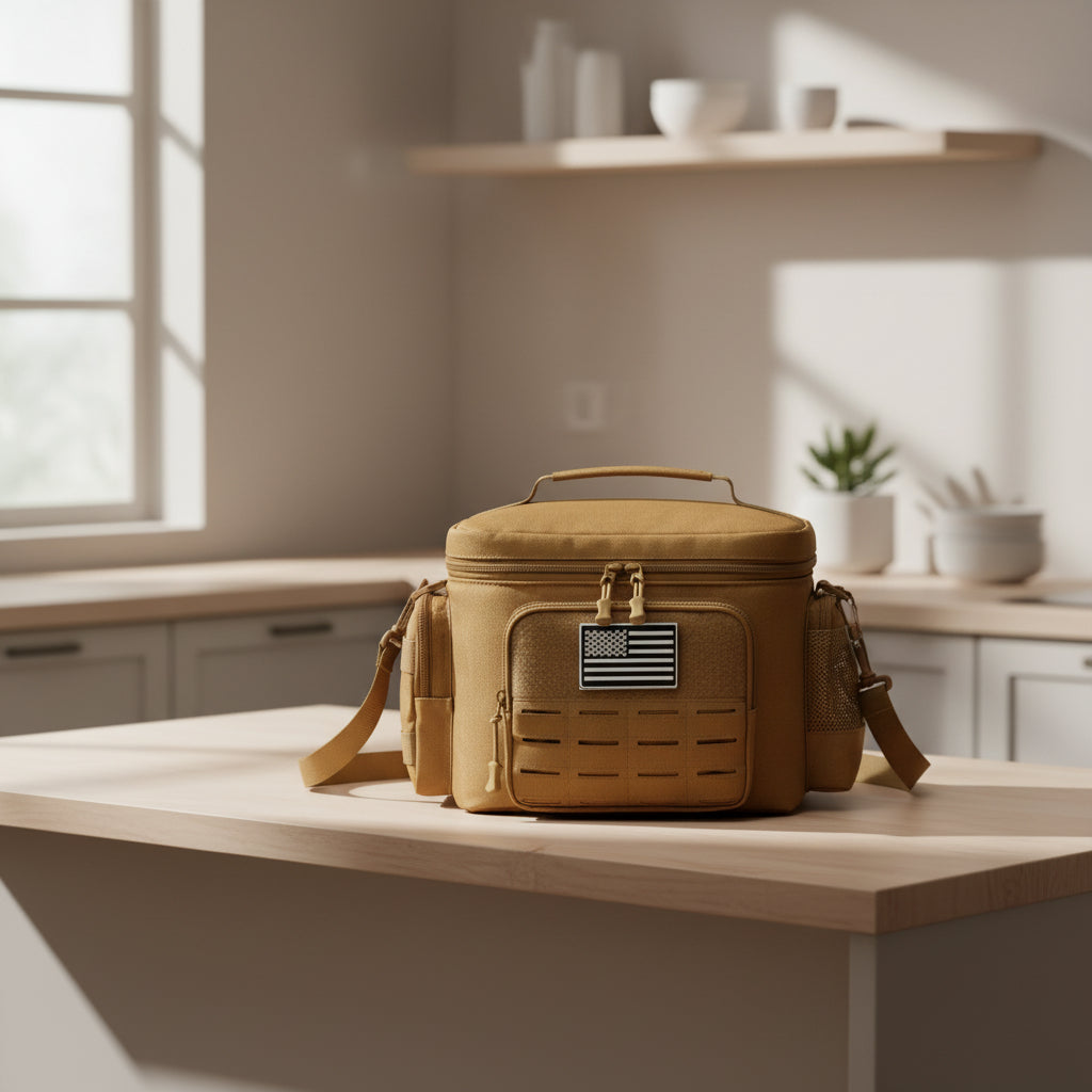 Petite glacière souple beige