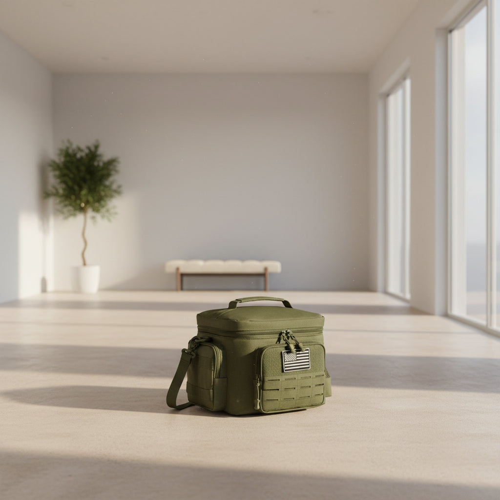 Petite glacière souple vert