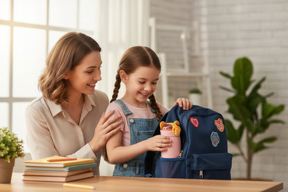 petite gourde isotherme enfants rose