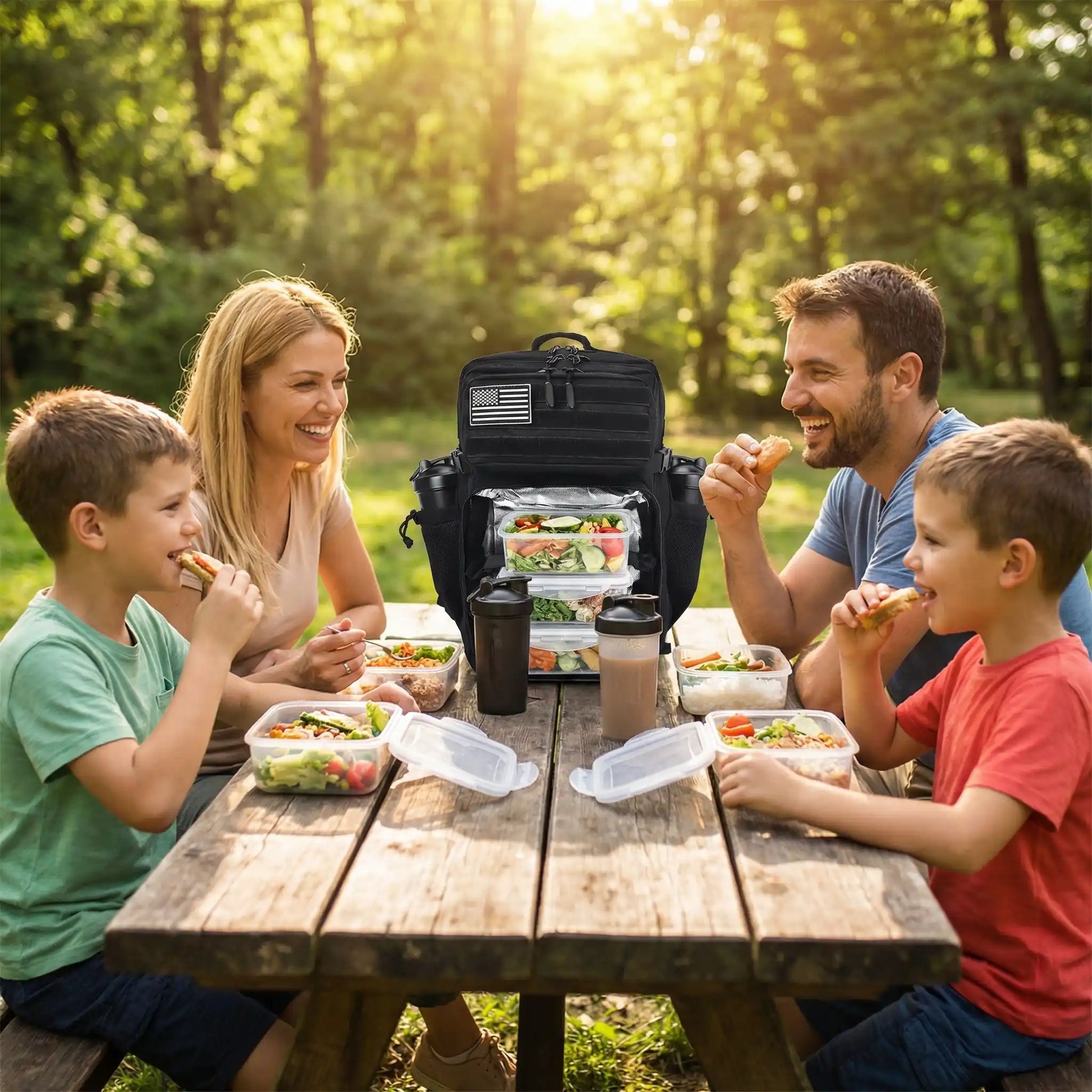 sac à dos pique-nique isotherme 45 litres famille