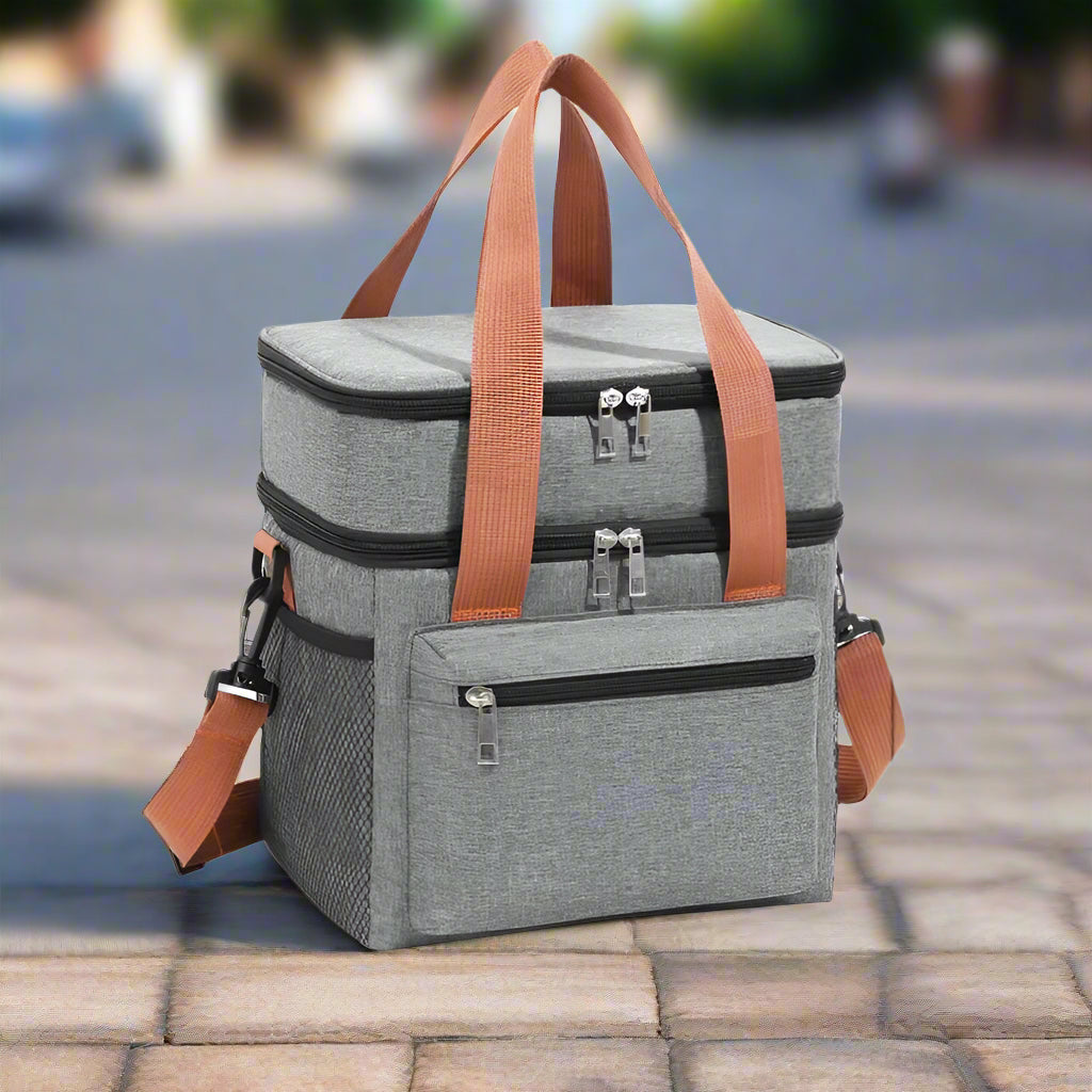 Sac à repas isotherme picnic gris
