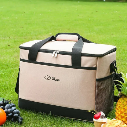 Sac isotherme beige camping