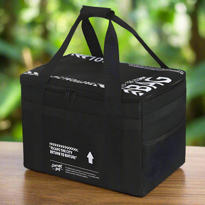 Sac isotherme pour picnic noir et blanc