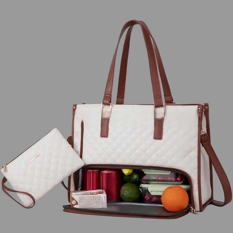 Sac isotherme repas femme blanc