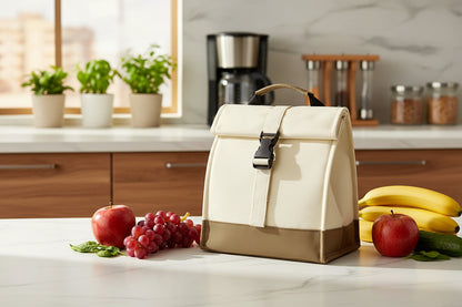 sac isotherme repas femme isolé